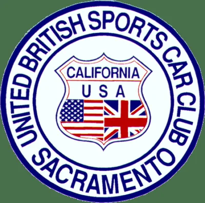 Printed decal for the United British Sports Car Club of Sacramento